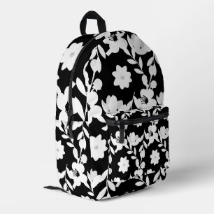 Mochila Impresa Diseño floral con perlas