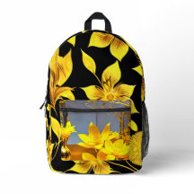 Diseño floral decorativo amarillo dorado