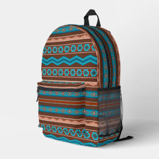 Mochila Impresa Diseño geométrico al estilo del suroeste de Camero
