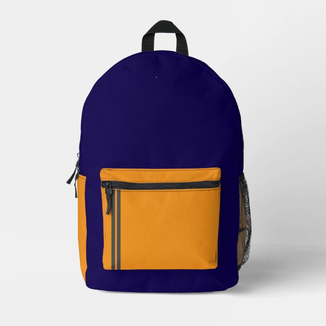 Mochila Impresa Diseño Multicolor de Moda con Franja Reflectante (Anverso)