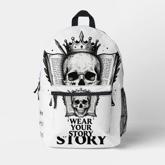 Mochila Impresa Diseño Oscuro Premium (Anverso)