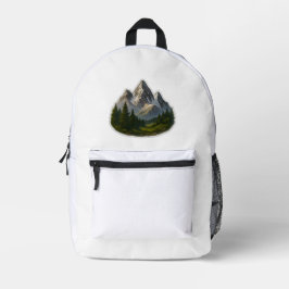 Mochila Impresa Diseño paisajístico de montaña