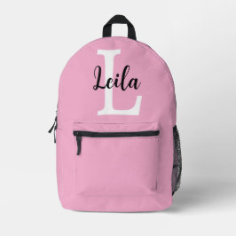 Mochila Impresa Diseño personalizado de monograma de nombre en gui