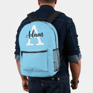 Mochila Impresa Diseño personalizado de monograma de nombre en let