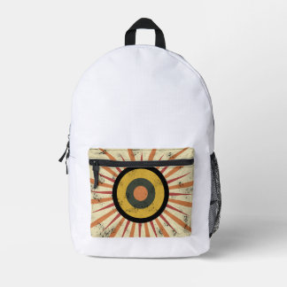 Mochila Impresa Diseño Retro Boho de Estallido Solar