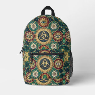 Mochila Impresa Diseño Sagrado Místico - Patrón de Mandala Espirit
