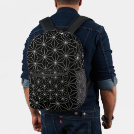 Mochila Impresa Diseño tradicional japonés -Asanoha- geometría