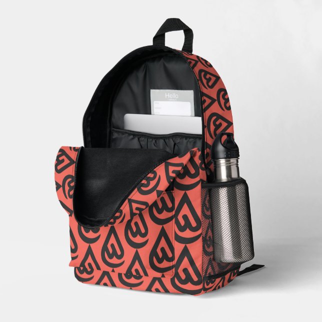 Mochila Impresa diseños de Ardhon que te permiten expresarte (Esquina trasera derecha (abierta))