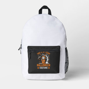 Mochila Impresa Disfraz divertido de la Parca para Halloween Cemen