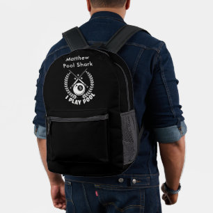 Mochila Impresa Disfrutando de los billares con pasión por la comp