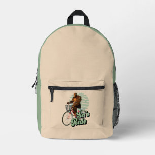 Mochila Impresa Divertido ciclismo de pie, vamos