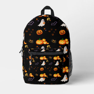 Mochila Impresa Divertido murciélago fantasma de la Calabaza Bruja