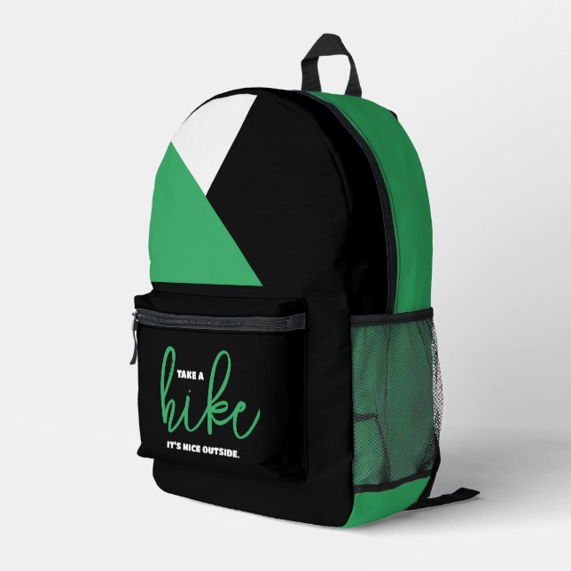 Mochila Impresa Divertido paseo es agradable afuera (Esquina derecha trasera )