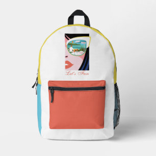 Mochila Impresa Divertiémonos - El Lotus blanco