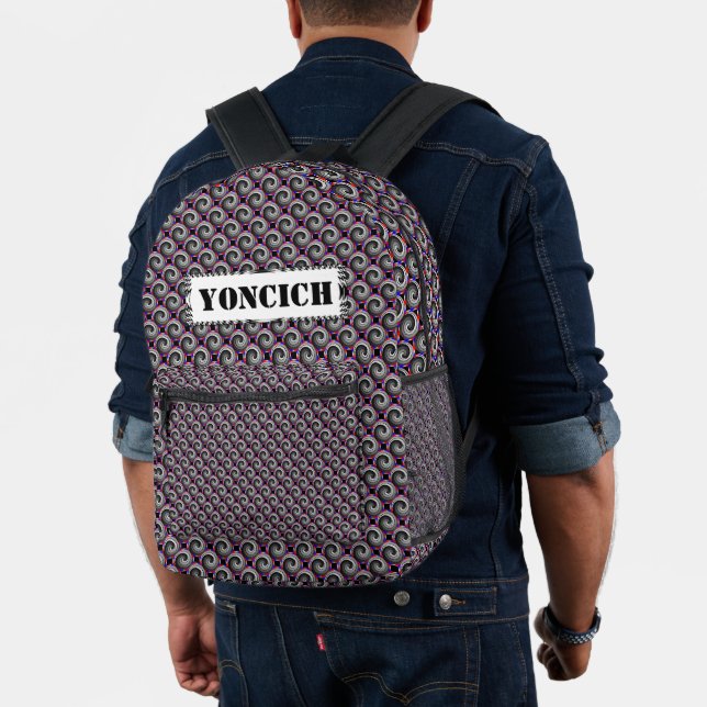 Mochila Impresa Doble espiral Yin Yang por Kenneth Yoncich (Insitu (Modelo))