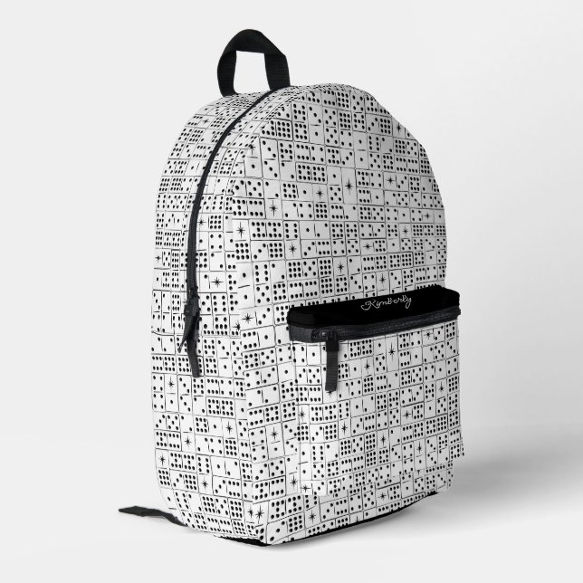 Mochila Impresa Dominoes de Retro Starburst (Esquina izquierda trasera)