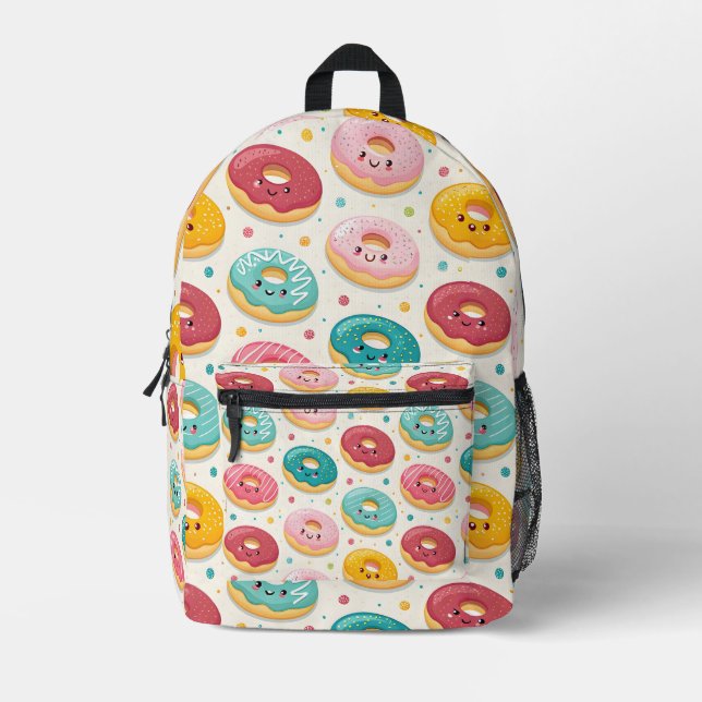 Mochila Impresa Donut Pattern (Anverso)