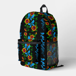 Mochila Impresa Doodle de flor