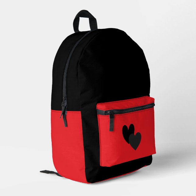 Mochila Impresa Dos Corazones (Esquina izquierda trasera)