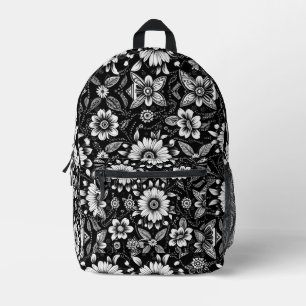 Mochila Impresa Dosis de margarita en B&W 