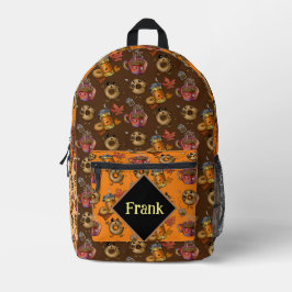 Mochila Impresa Douglas y té adorables