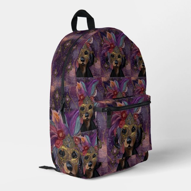 MOCHILA IMPRESA DOXIE DE MÁSCARA ARTE      (Esquina izquierda trasera)