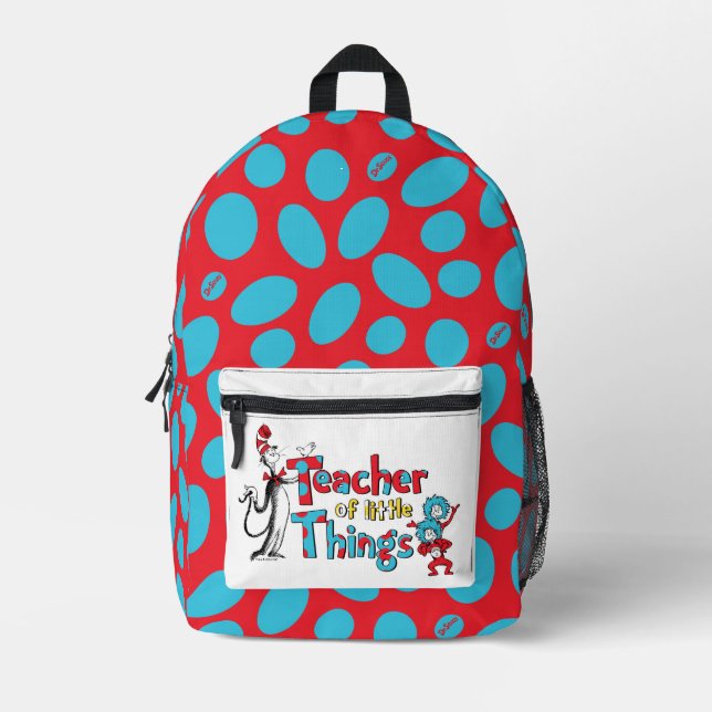 Mochila Impresa Dr. Seuss | Maestro de pequeñas cosas (Anverso)