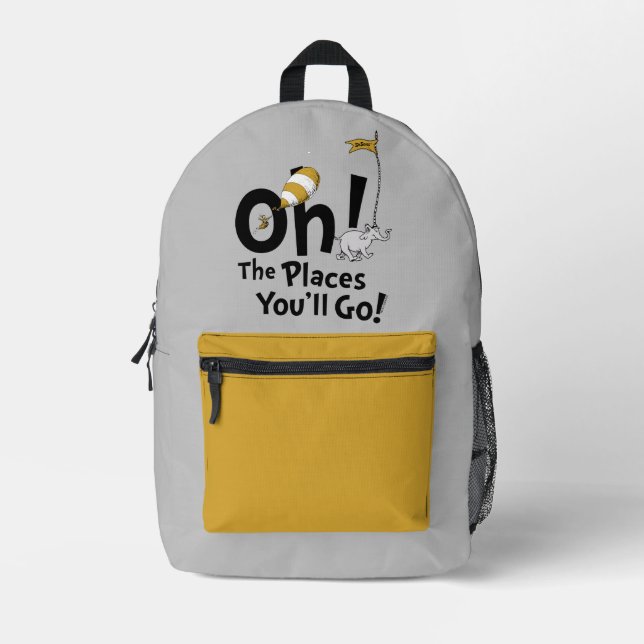Mochila Impresa Dr. Seuss | Oh, los lugares a los que vas! Retro (Anverso)