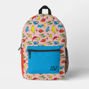 Mochila Impresa Dr. Seuss   Un Patrón Pescado Dos Peces