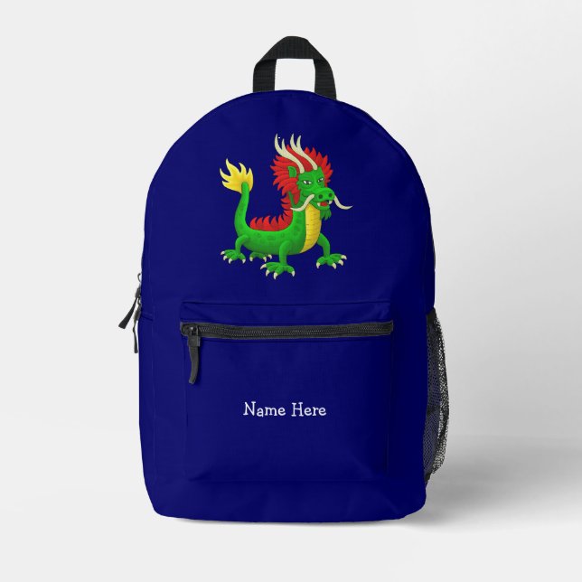 Mochila Impresa Dragón Chino (Anverso)