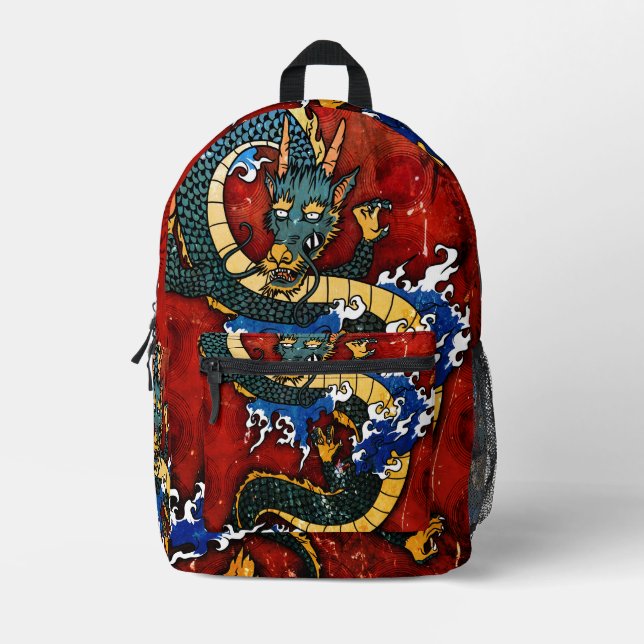 Mochila Impresa Dragón japonés (Anverso)
