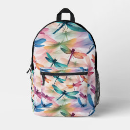 Mochila Impresa Dragonfly Dance Print Cut Sew Bag