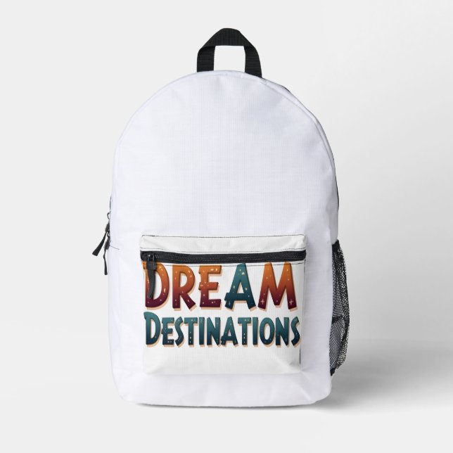 Mochila Impresa Dream logra la camiseta de destino (Anverso)