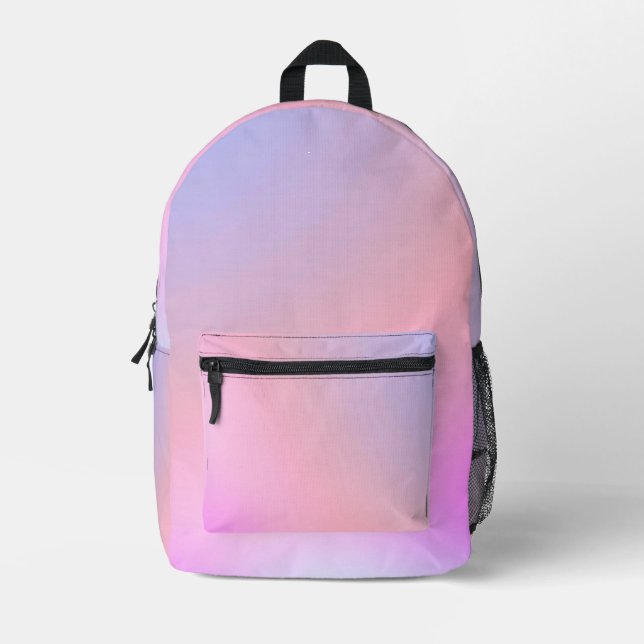Mochila Impresa Dreamy Cotton Candy Pastel Gradient (Anverso)