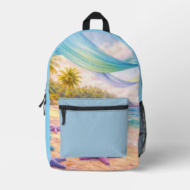 Mochila Impresa Dreamy Tropical Paradise (Anverso)