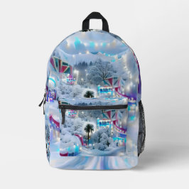 Mochila Impresa Dreamy Winter Wonderland Lights