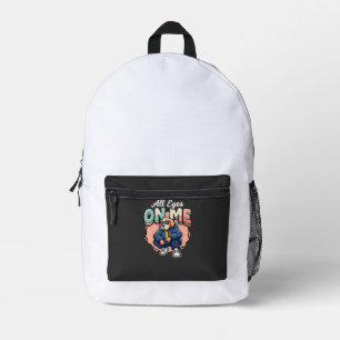 Mochila Impresa Drip Dog Todos Los Ojos En Mí