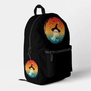 Mochila Impresa dulce fantasma calabaza de Halloween otoño tempora