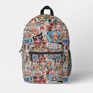 Mochila Impresa Dulce Patrón de Colaje de Médico Pirata Kawaii M