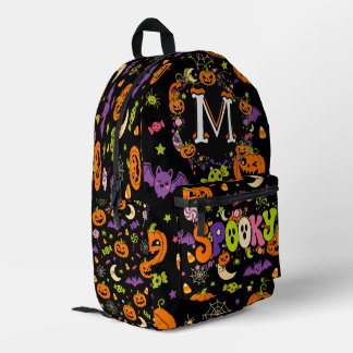 Mochila Impresa Dulces Calabazas Espeluznantes y Kawaii de Hallowe