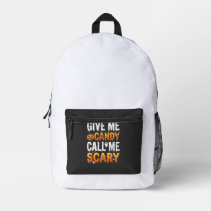Mochila Impresa Dulces de Halloween Diseño de Fantasma Espantoso_1