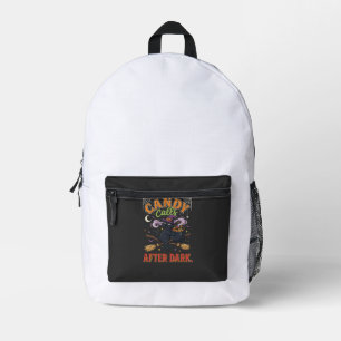 Mochila Impresa Dulces de Halloween llaman después del anochecer