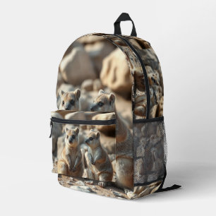 Mochila Impresa "Dúo rotundo: Dos quokkas en su paraíso