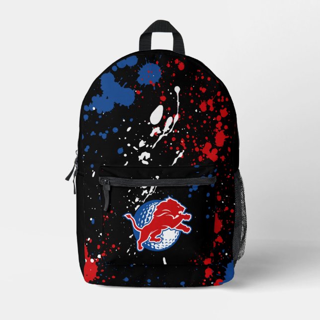 Mochila Impresa Durant Lions Golf - Pintura salpicada (Anverso)