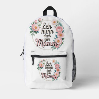 Mochila Impresa Ech hu meng Mamm gär – Luxembourgish Mother's Day