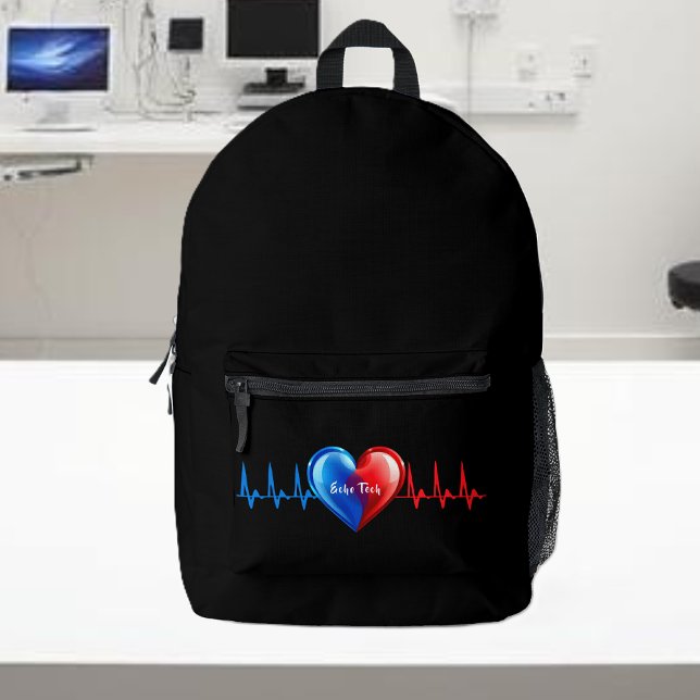 Mochila Impresa Echo Tech-Cardiac Sonographer (Echo Tech-Cardiac Sonographer Printed Backpack)