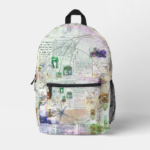 Mochila Impresa Ecos en Tinta y Pétalos