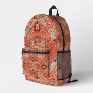 Mochila Impresa Ecos eternos: El Boho del patrimonio oriental marr
