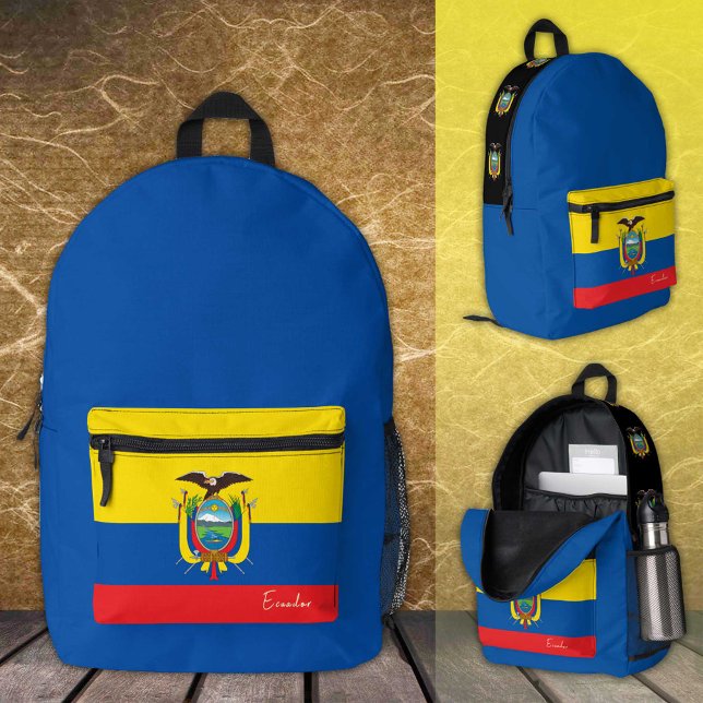 Mochila Impresa Ecuador, mochila, Bandera de Ecuador / patriótico (Subido por el creador)