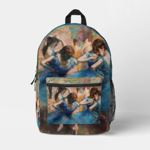 Mochila Impresa Edgar Degas - Bailarinas en azul